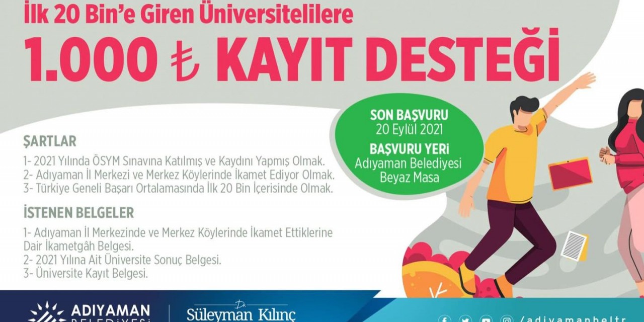 Adıyaman Belediyesinden Başarılı Öğrencilere Destek
