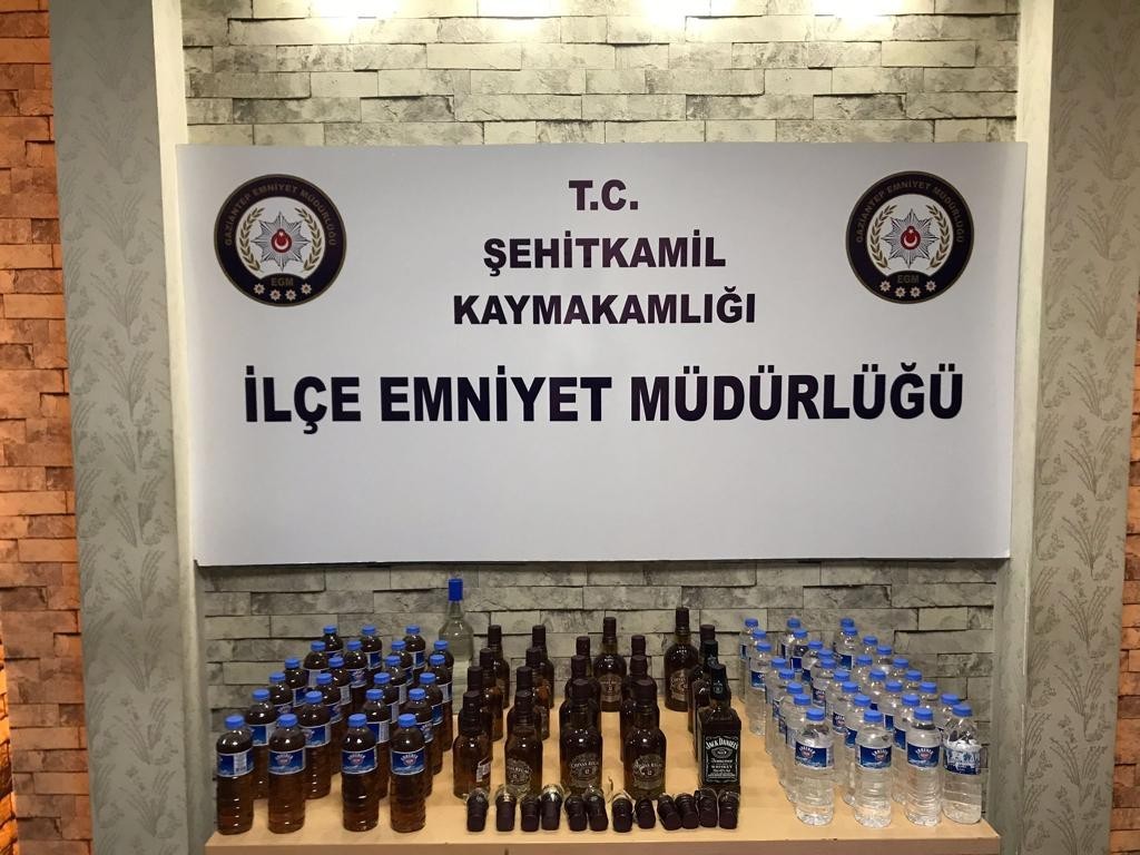 Gaziantep’te Kaçak İçki Operasyonu: 2 Şüpheli Tutuklandı
