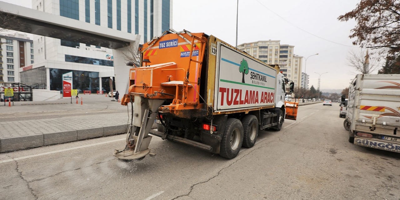 Şehitkamil’de Kar Seferberliği