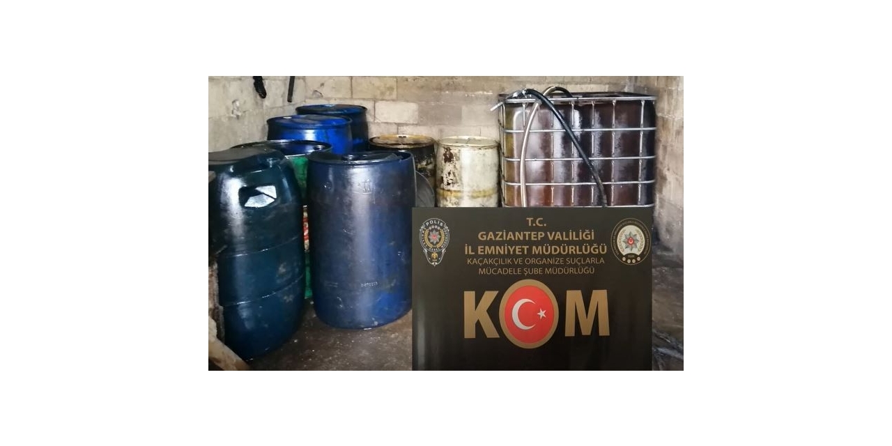 Gaziantep’te 2 Bin 500 Litre Kaçak Akaryakıt Ele Geçirildi