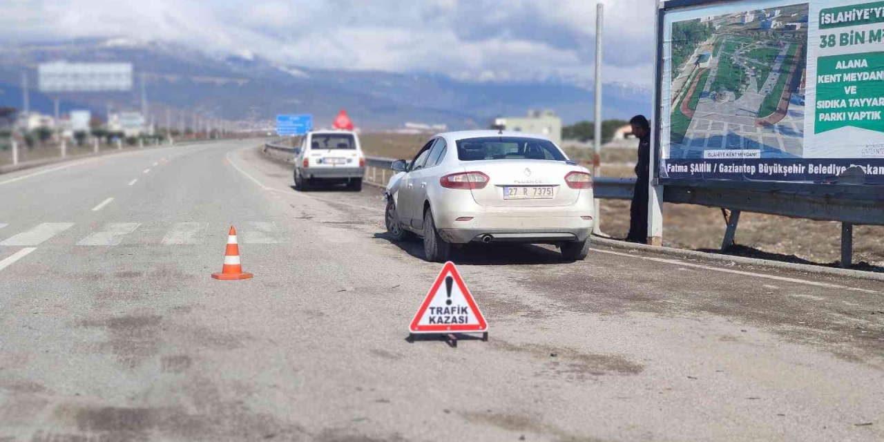 Kazaya Karışan Sürücünün Rahatlığı Pes Dedirtti