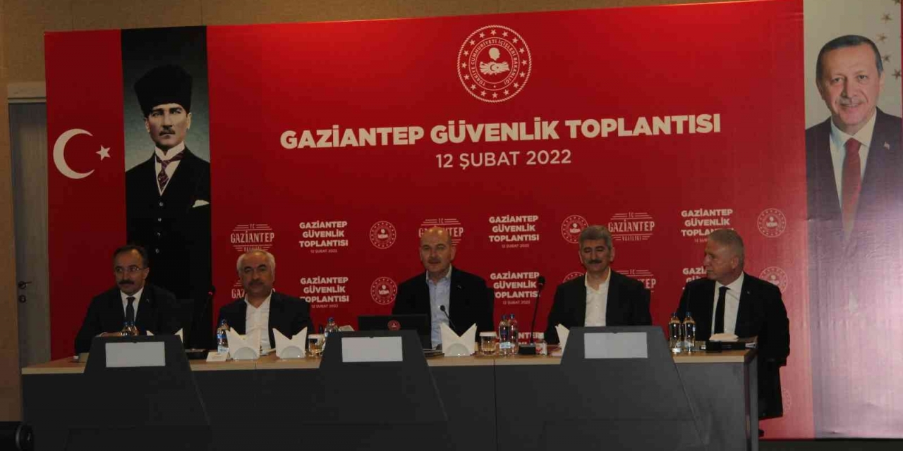 Bakan Soylu Gaziantep’te Güvenlik Toplantısına Katıldı
