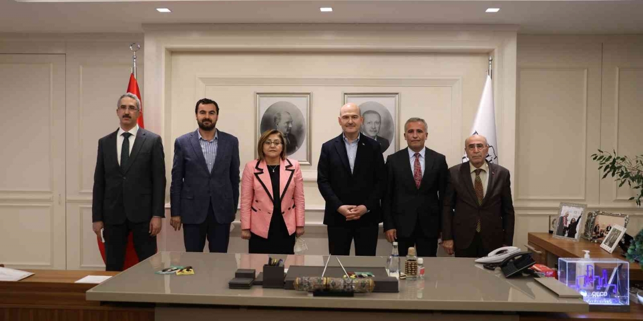 Bakan Soylu Başkan Fatma Şahin’i Ziyaret Etti