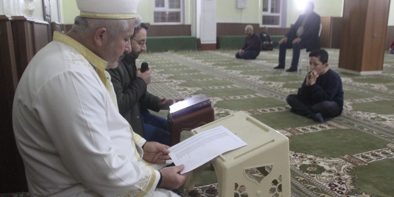 Yavuzeli’nde Miraç Kandili’nde Mevlit Okutuldu