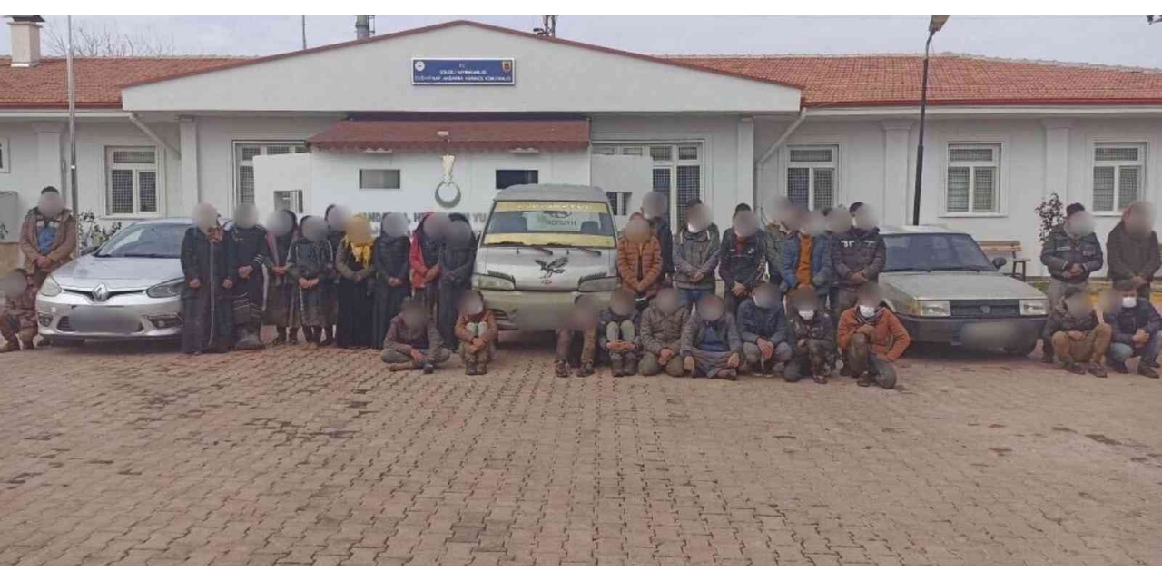Gaziantep’te 60 Düzensiz Göçmen Yakalandı