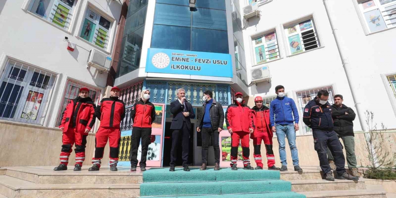 Tahmazoğlu Deprem Tatbikatına Katıldı