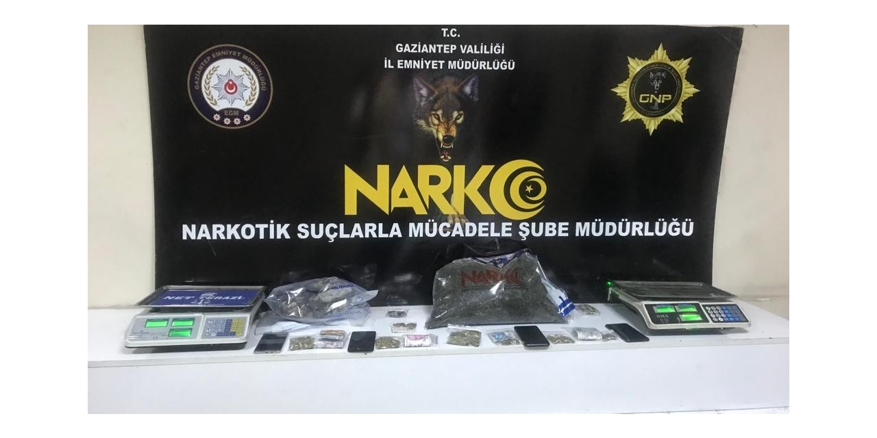 Gaziantep’te 5 Kilo 700 Gram Esrar Ele Geçriidli