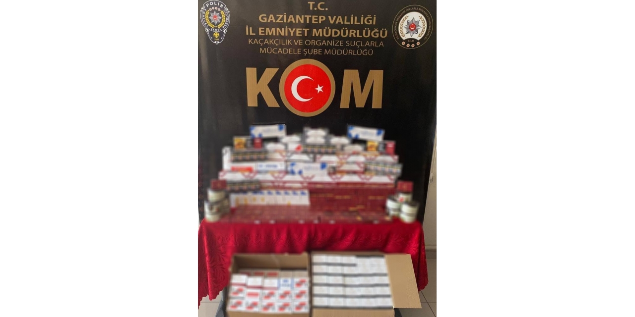 Gaziantep’te 54 Bin 760 Adet Kaçak Makaron Ele Geçirildi