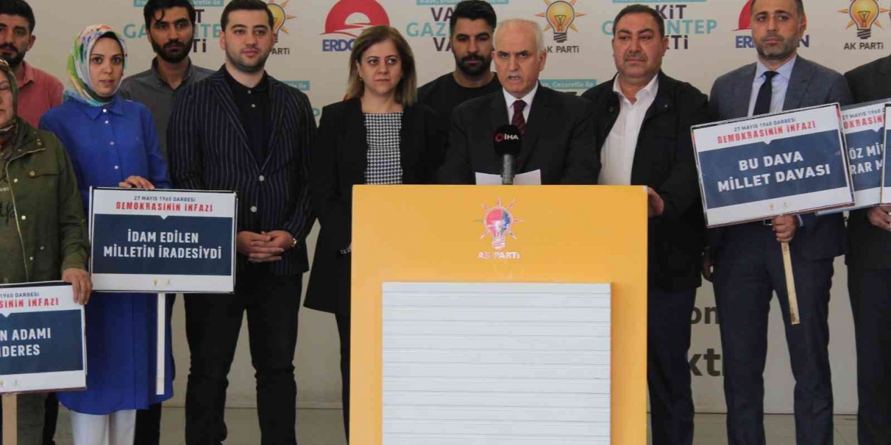 Ak Parti Gaziantep’ten ’27 Mayıs’ Açıklaması