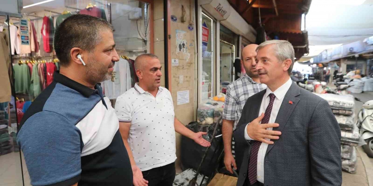 Başkan Tahmazoğlu, Milletvekili Erdoğan İle Birlikte Esnafı Ziyaret Etti