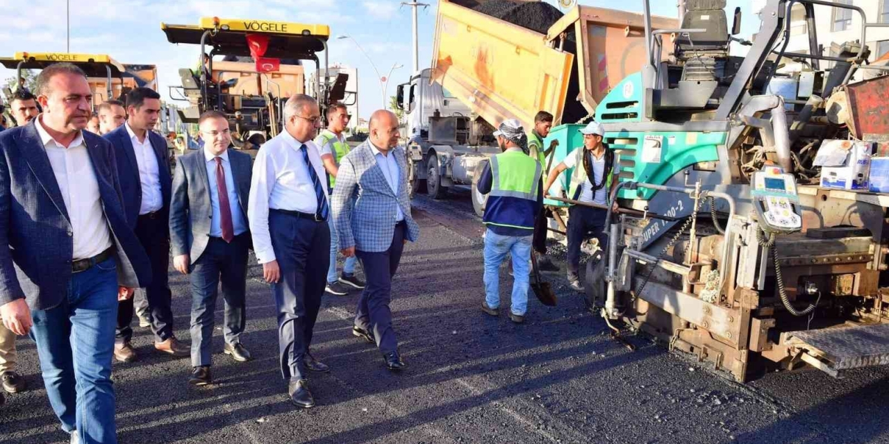 Vali Ali İhsan Su, Yol Yapım Çalışmasını Denetledi
