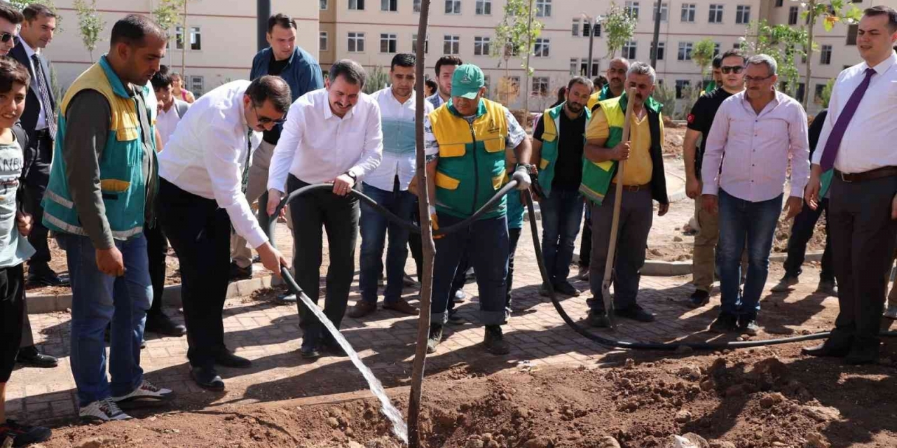 Karaköprü’de Yeni Parklar Ağaçlandırılıyor