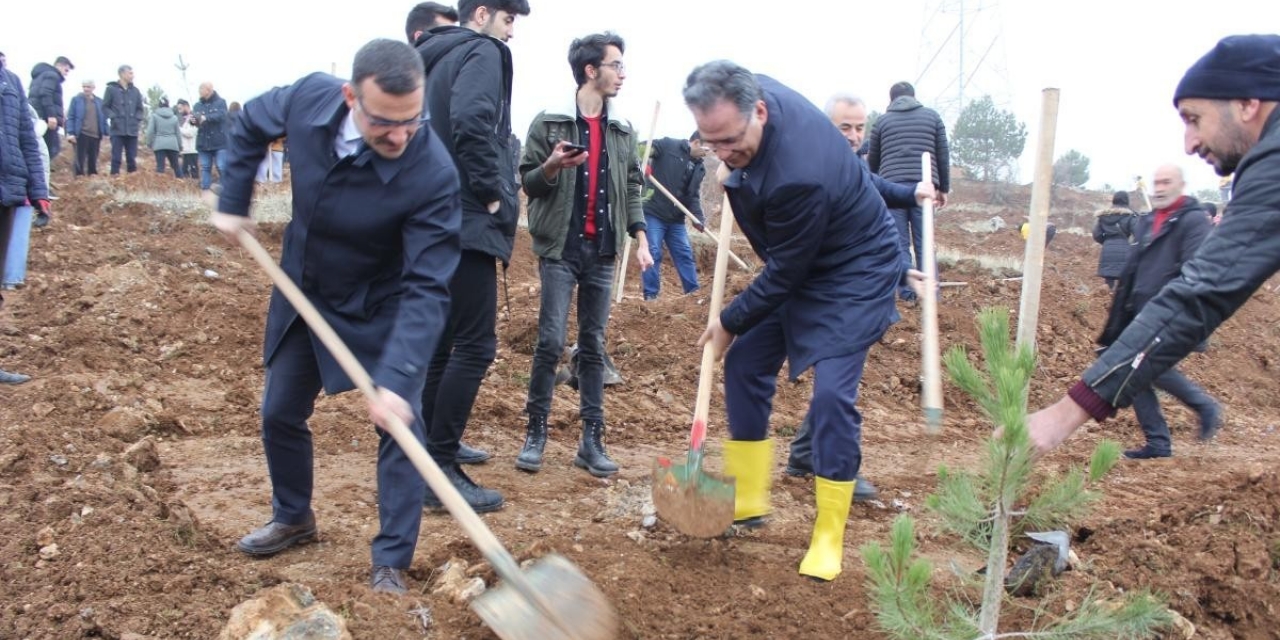 İnönü Üniversitesi’nde Bin Fidan Toprakla Buluşturuldu