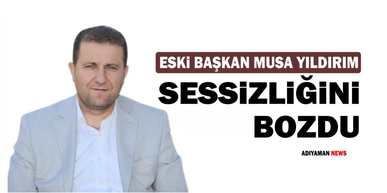 Eski Başkan Yıldırım Sessizliğini Bozdu
