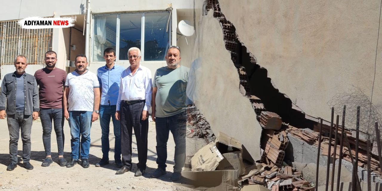 Kahta'daki Ağır Hasarlı Bina Vatandaşı Tedirgin Ediyor