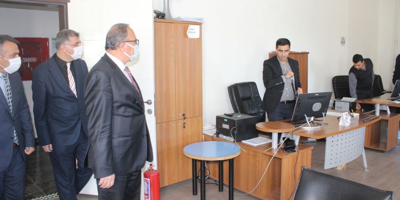 Müdür Alagöz, Çalışmalar Hakkında Bilgi Aldı