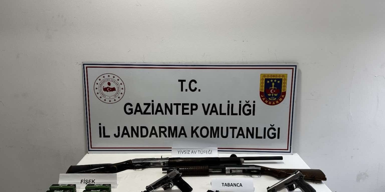 Gaziantep’te 8 Adet Ruhsatsız Silah Ele Geçirildi