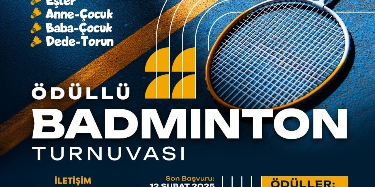Yeşilyurt Belediyesi’nden Ödüllü Badminton Turnuvası