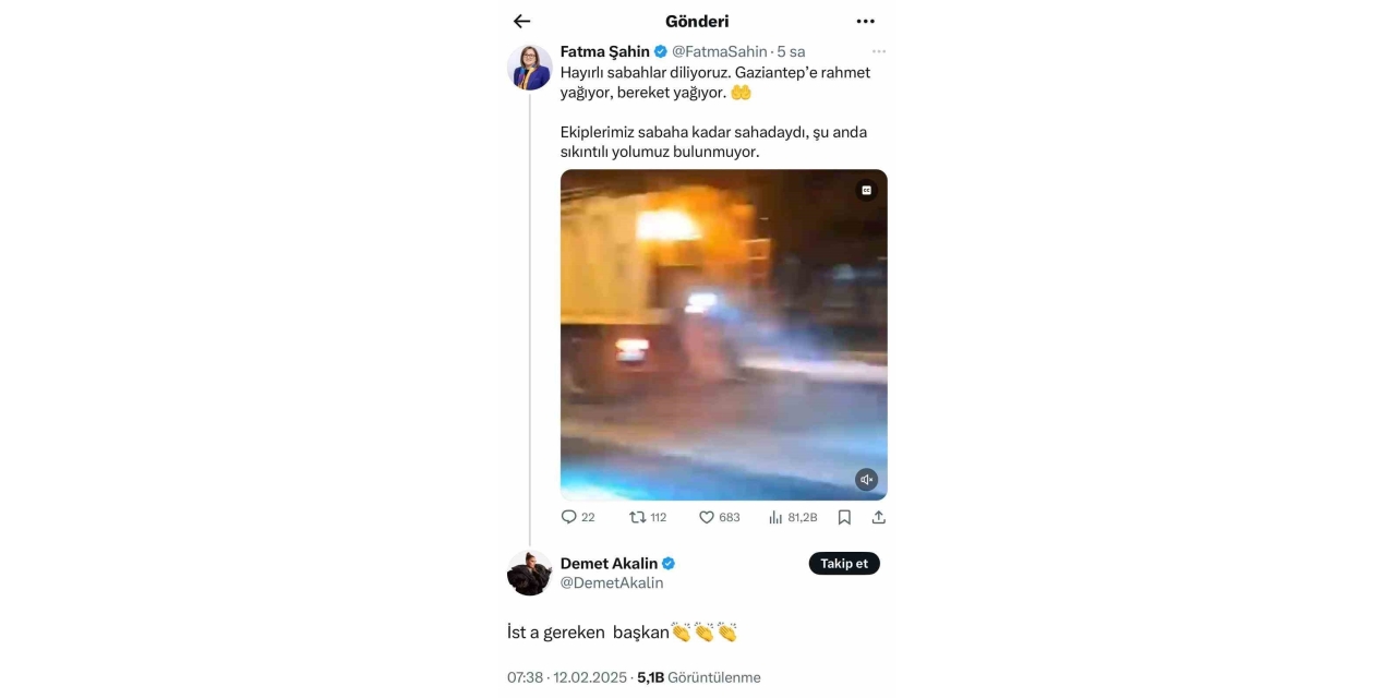 Akalın’dan Fatma Şahin’e İstanbul Yakıştırması