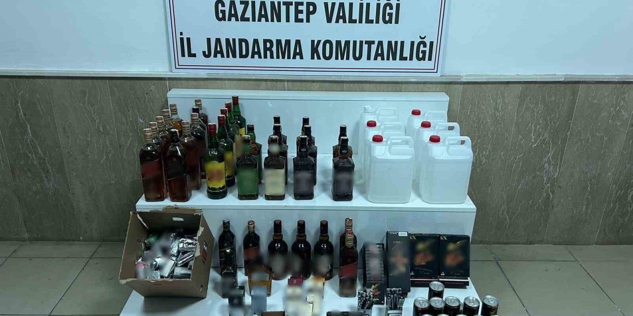 Gaziantep’te Sahte Ve Kaçak Alkol Operasyonu: 1 Gözaltı