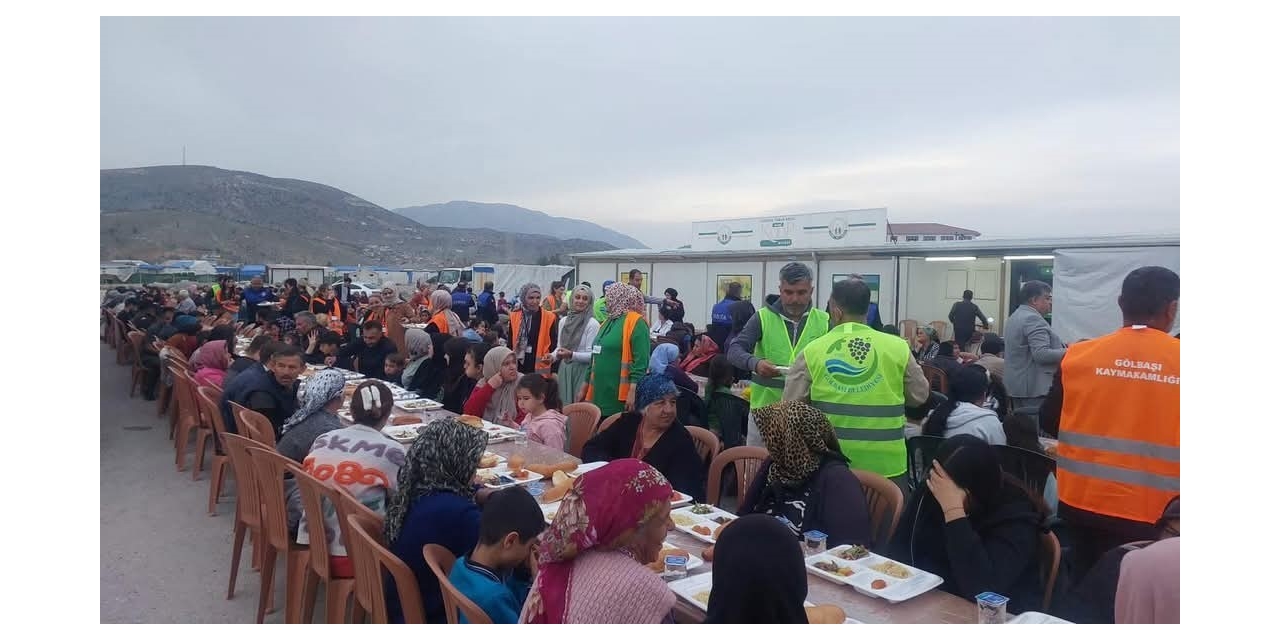 Gölbaşı Belediyesinden İftar Yemeği