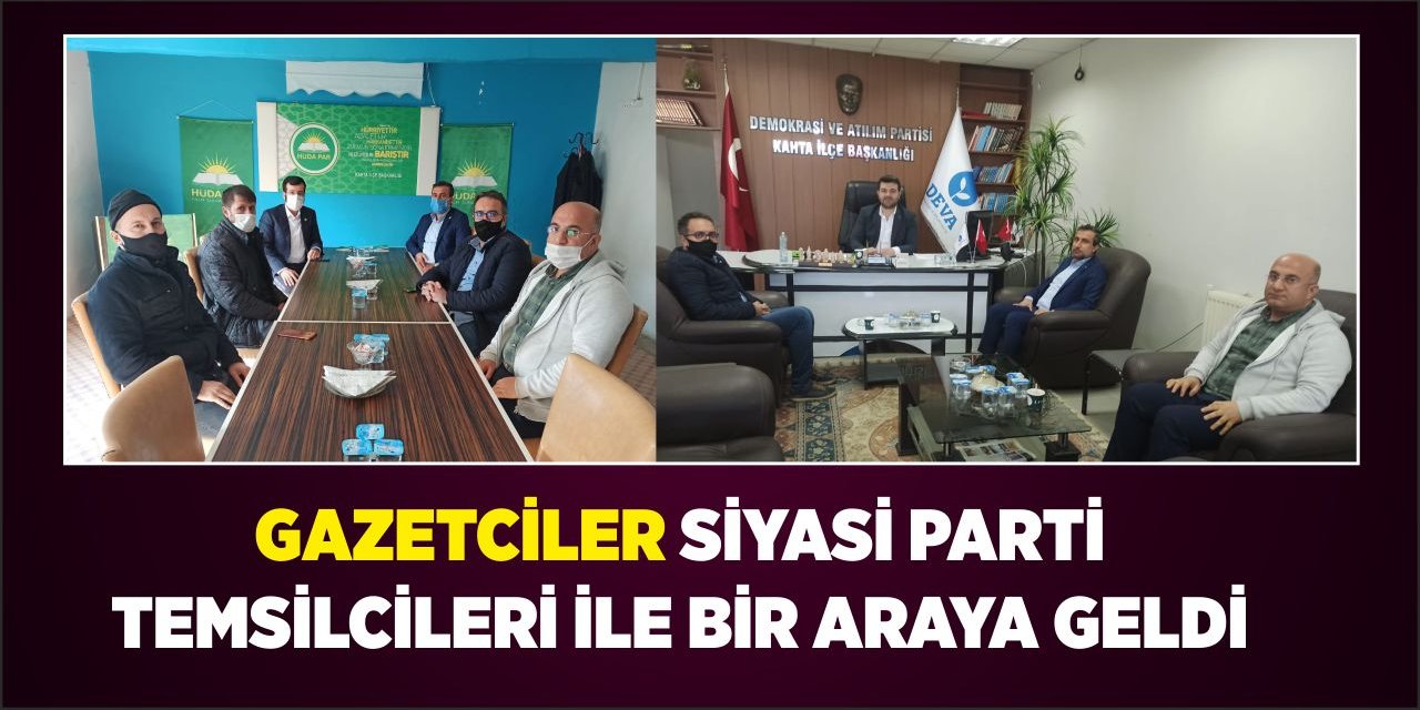 Gazeteciler Siyasi Parti Temsilcileri İle Bir Araya Geldi