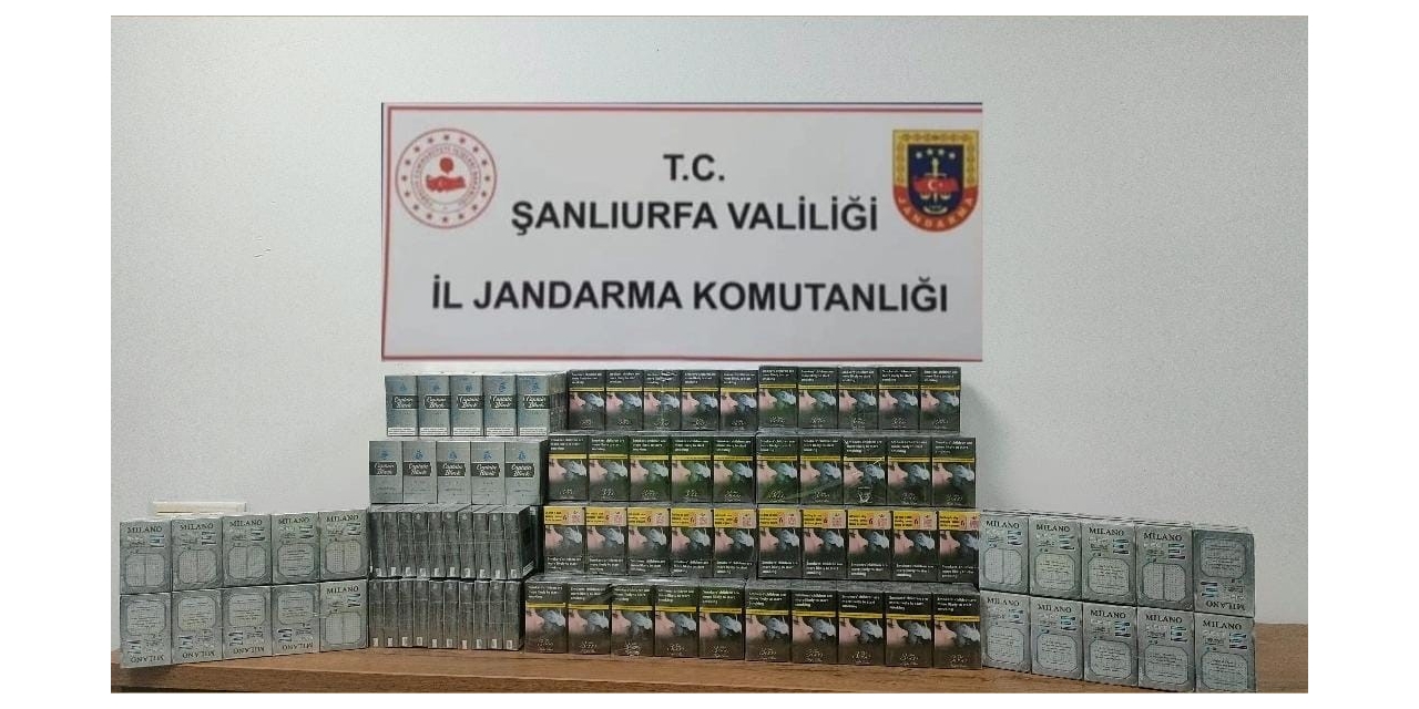 Şanlıurfa’da 980 Paket Gümrük Kaçağı Sigara Ele Geçirildi
