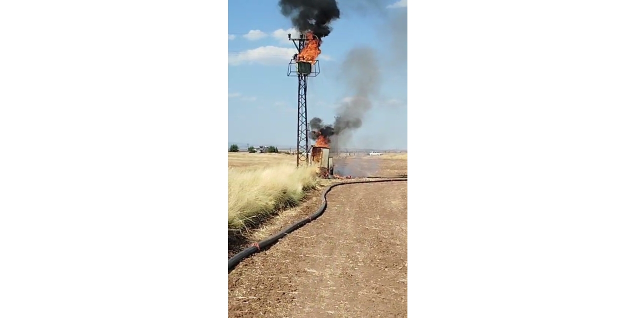 Şanlıurfa’da Trafo Yangını Korkuttu