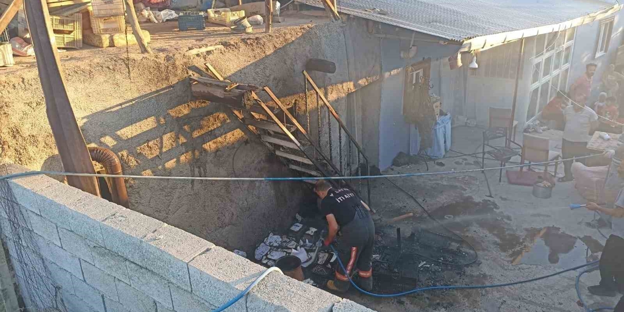 Darende’de Ev Yangını