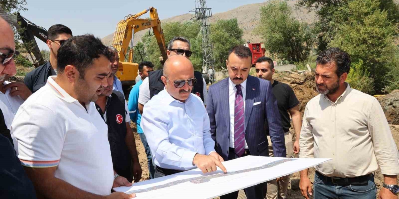 Vali Varol, Havşeri İsale Hattı’nda İncelemelerde Bulundu