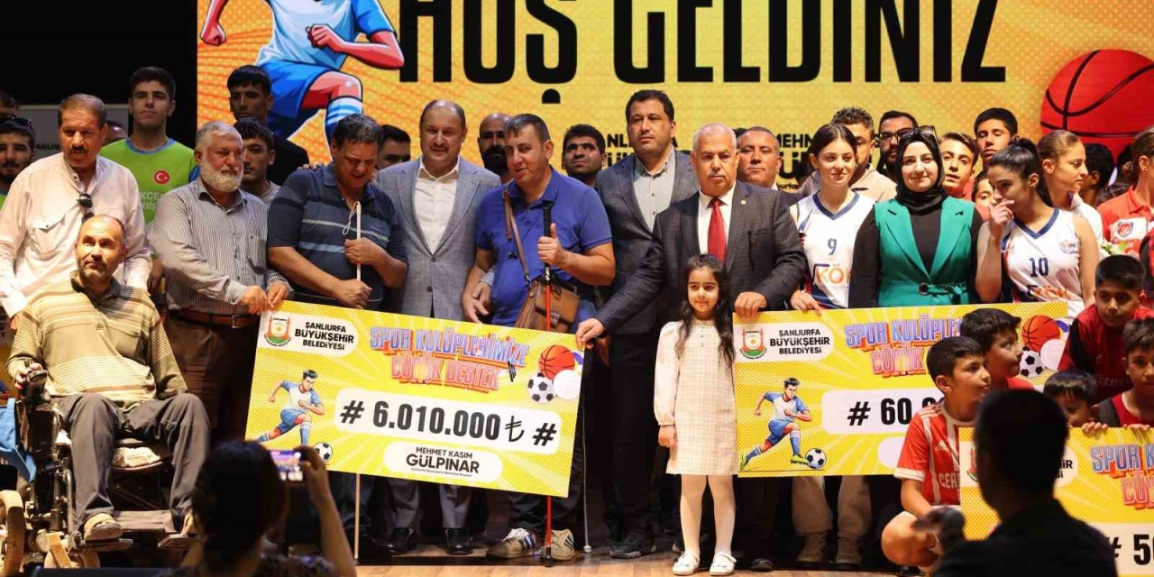 Şanlıurfa’da Amatör Spor Kulüplerine 6 Milyon Lira Destek