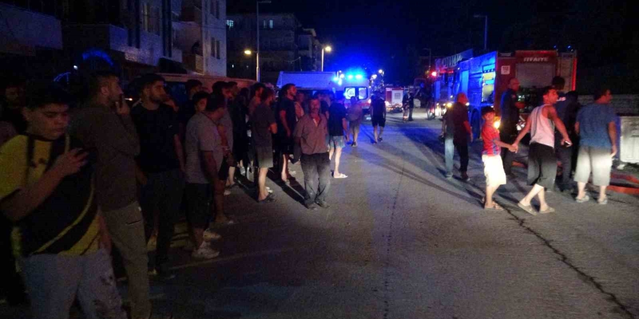 Malatya’da Şantiyede Yangın Paniği: Mahalleli Sokağa Döküldü