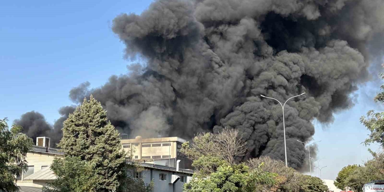 Gaziantep’te Geri Dönüşüm Tesisinde Büyük Yangın