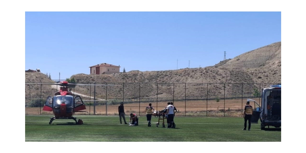 Malatya’da Ambulans Helikopter 78 Yaşındaki Hasta İçin Havalandı