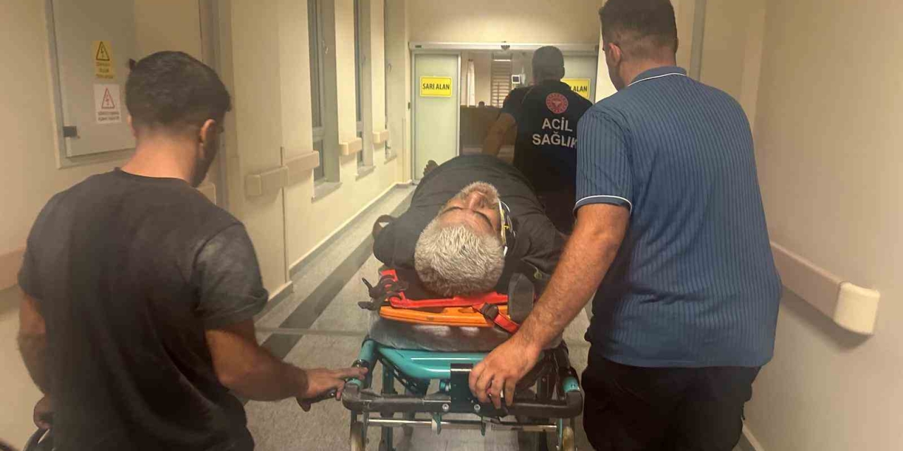 Araç Bakım Kanalına Düşerek Yaralandı