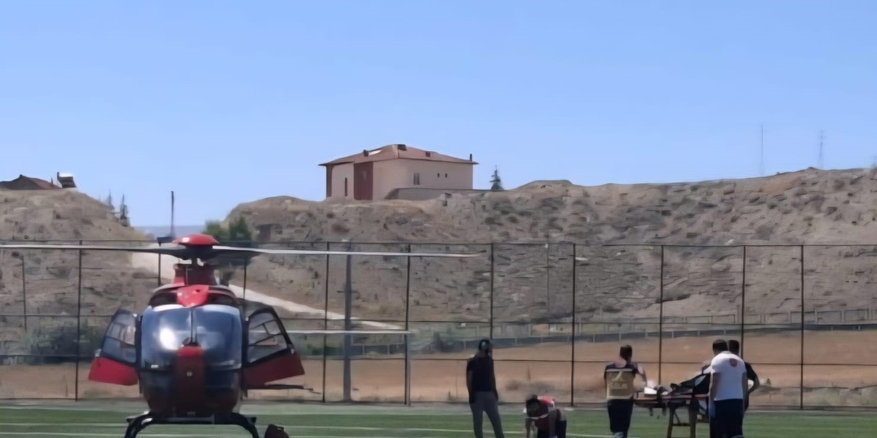 Darende’de Kalp Krizi Geçiren Hasta Hava Ambulansıyla Malatya’ya Sevk Edildi