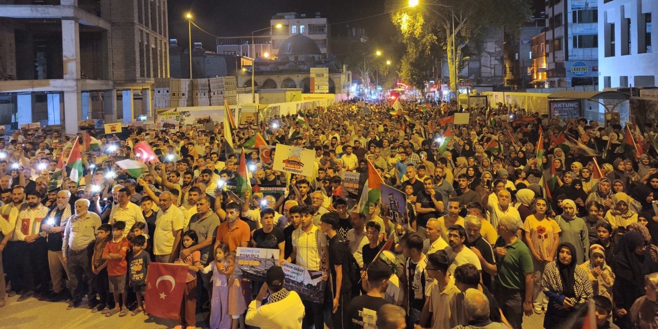 Adıyaman’da Filistin İçin Dayanışma Yürüyüşü