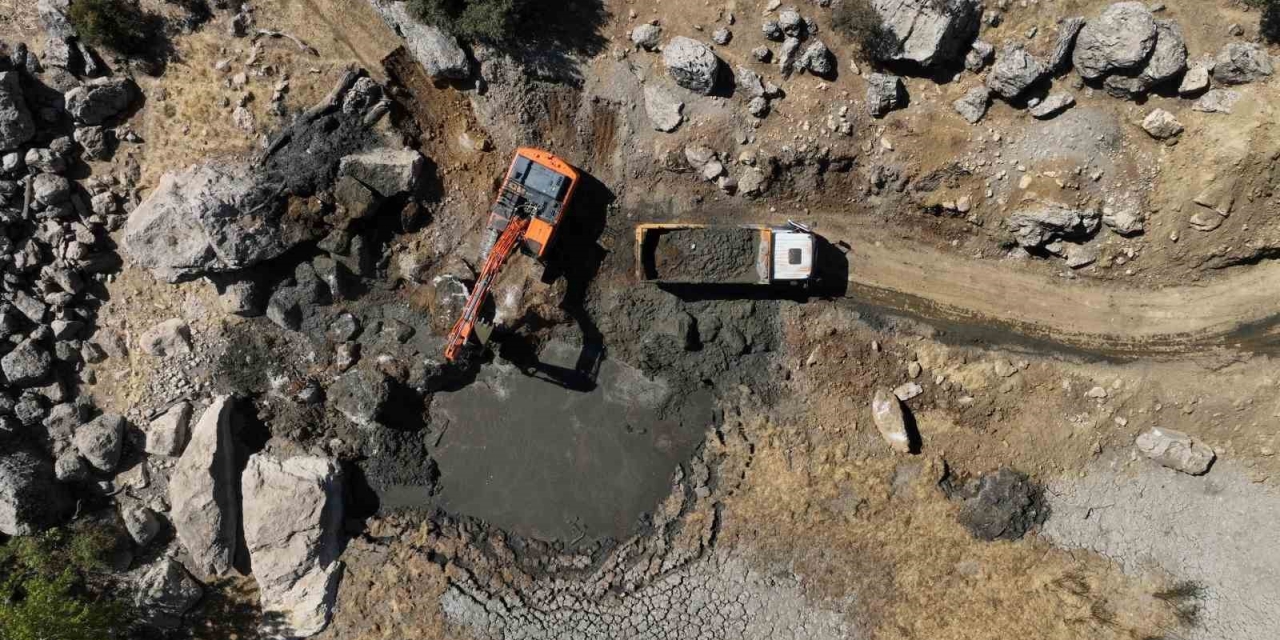 Hazro’daki Gölet Onarıldı