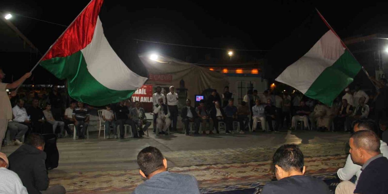Şanlıurfa’da Sumud Filosu’na Destek Nöbeti