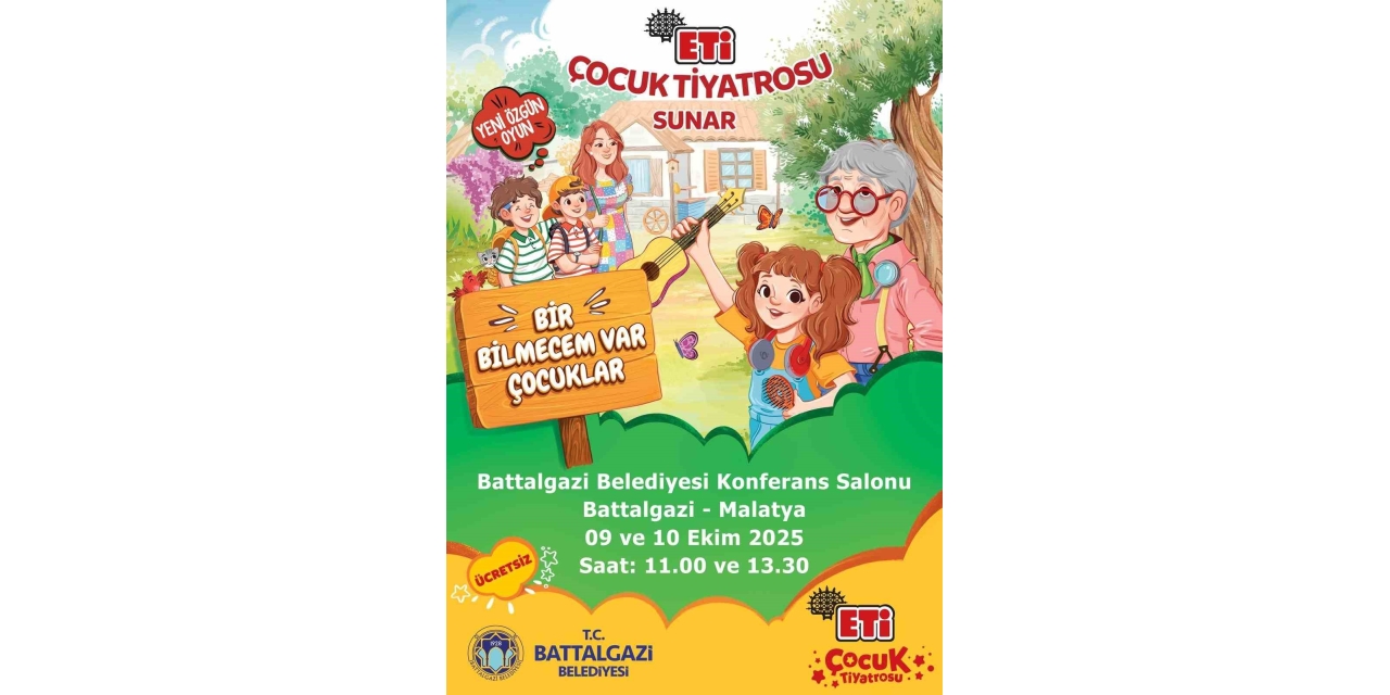 "bir Bilmecem Var Çocuklar" Battalgazi’de Sahnelenecek
