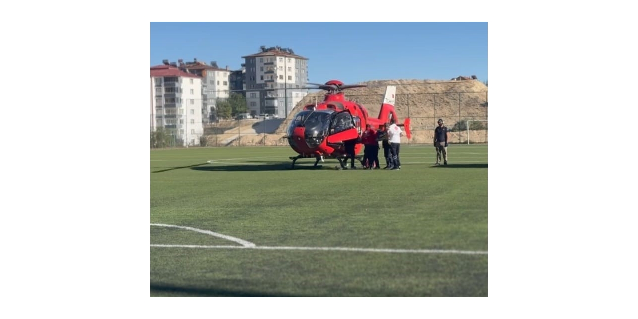 Beyin Kanaması Geçiren Vatandaşın İmdadına Ambulans Helikopter Yetişti