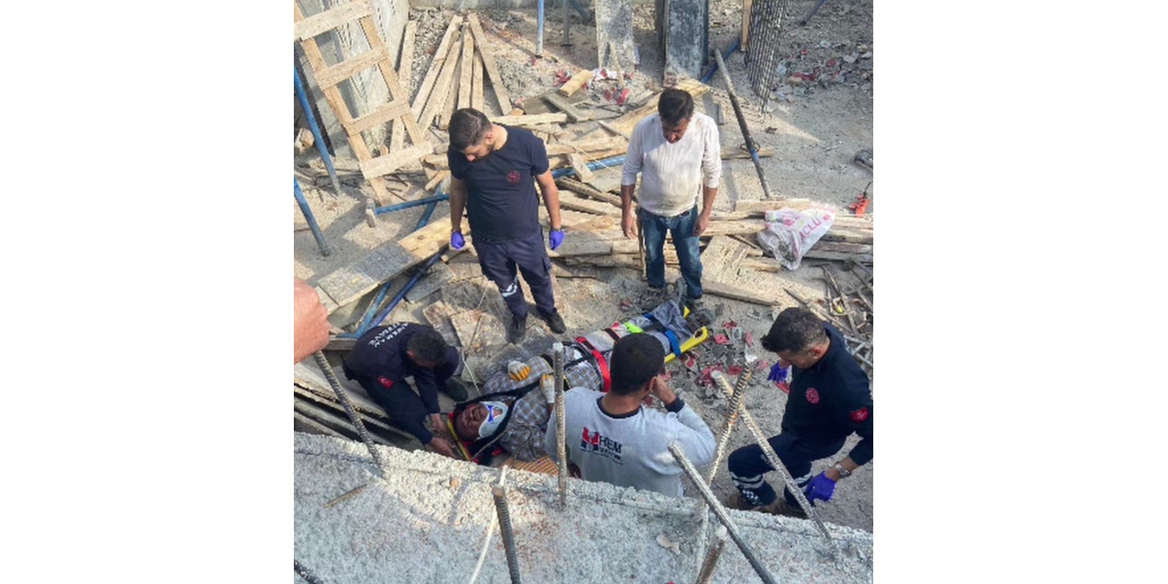 Bodrum Katına Düşen İşçi Yaralandı