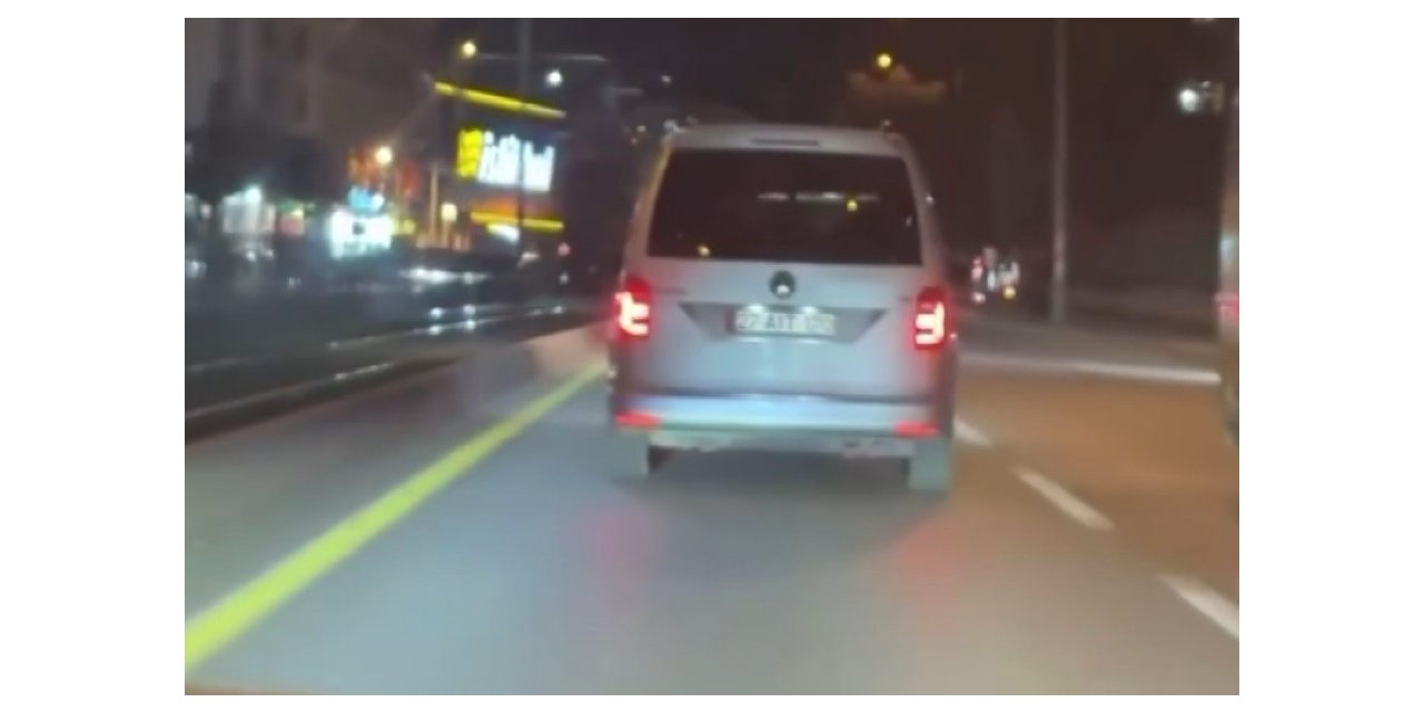 Gaziantep’te Trafikte Tehlike Saçan Ve Kaza Yapmaktan Kıl Payı Kurtulan Sürücüye Ceza