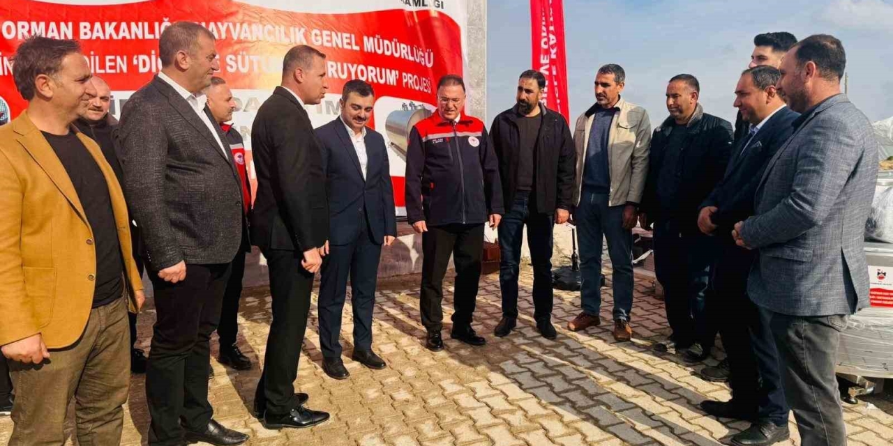 Dicle’de Çiftçilere Yüzde 75 Hibeli 7 Adet Süt Soğutma Tankı Dağıtıldı
