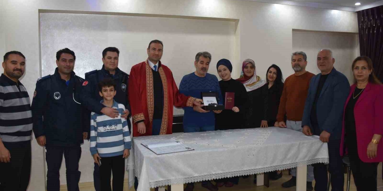 Gaziantep’te Yoğun Kar Yağışı Nikaha Engel Olamadı