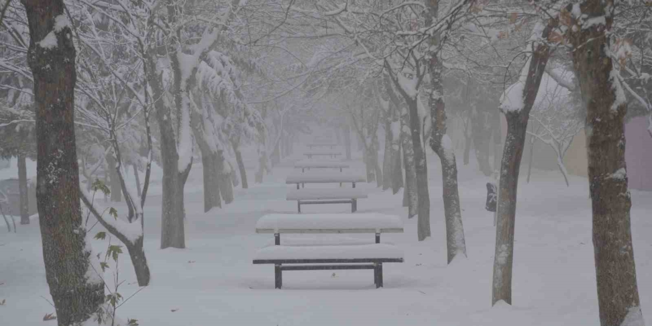 Besni’de Kar Yağışı İlçeyi Beyaza Bürüdü