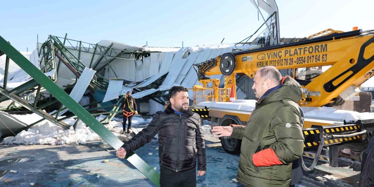 Başkan Gülpınar, Hasar Gören İşyerlerini Yerinde İnceledi