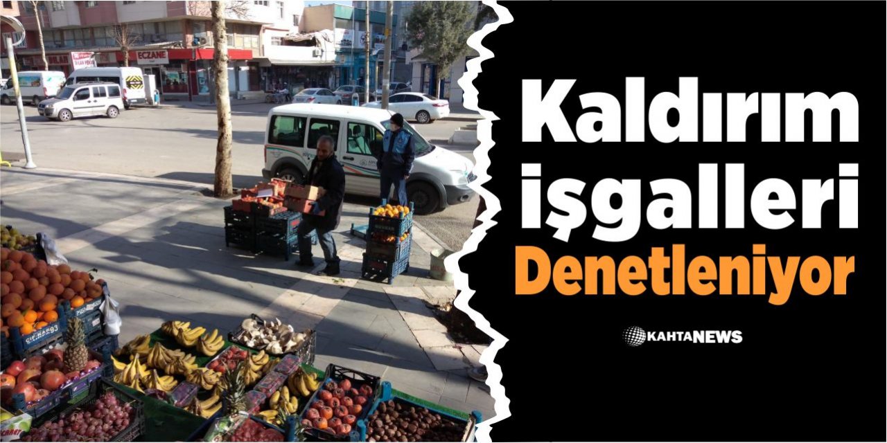Kaldırım İşgalleri Denetleniyor