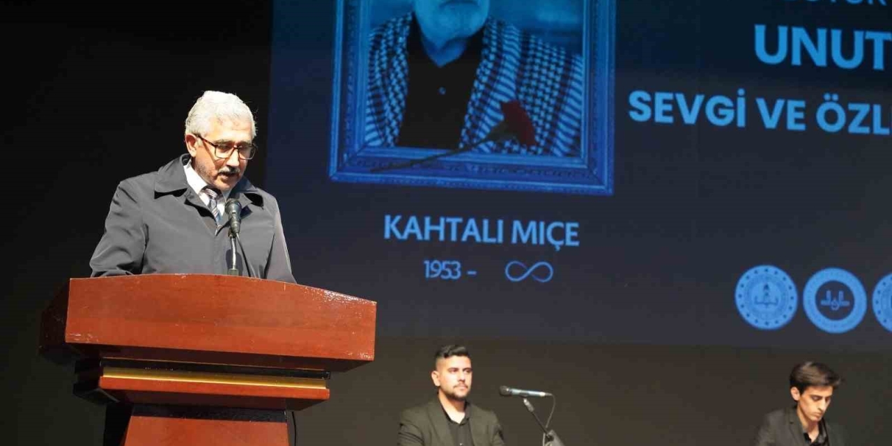 Usta Sanatçı Kahtalı Mıçe Şarkılarıyla Anıldı