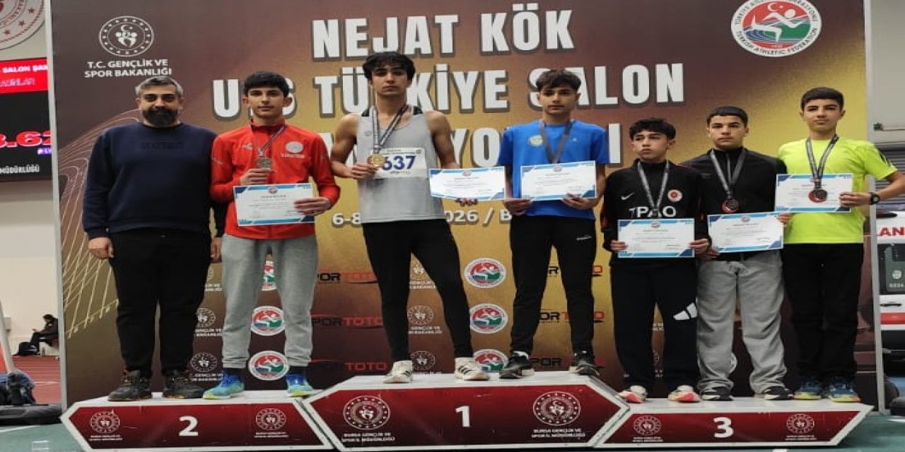 Kahtalı Atlet Mustafa Yavaş Türkiye Şampiyonu Oldu